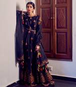 Chanderi Multicolor Anarkali set