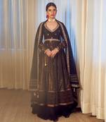 Chanderi embroidered skirt set 