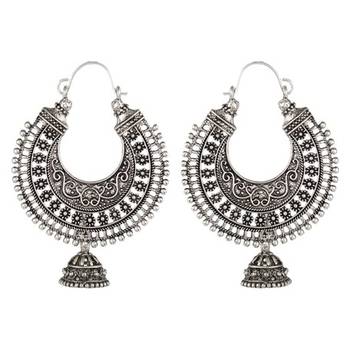 Silver Colormetal  Big Hoop 1