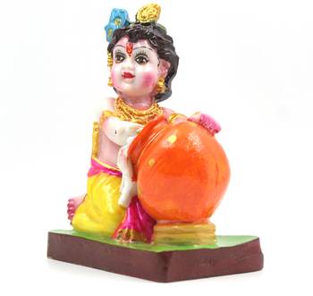 ESVAR STONECRAFT Handmade Poly Resin Baby Gopal  2