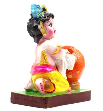 ESVAR STONECRAFT Handmade Poly Resin Baby Gopal  3