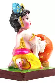 ESVAR STONECRAFT Handmade Poly Resin Baby Gopal 