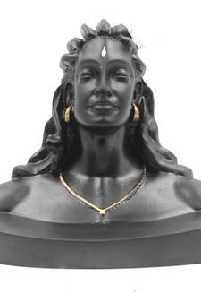 EAVAR STONECRAFT Polyresin Handicraft Face Statue of Aadi Yogi