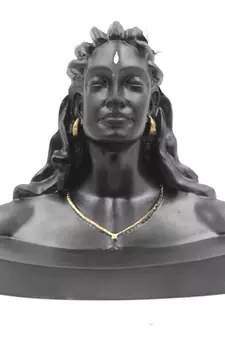EAVAR STONECRAFT Polyresin Handicraft Face Statue of Aadi Yogi