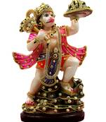 EAVAR STONECRAFT Polyresin Handicraft Statue of Lord Hanuman