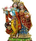 ESVAR STONECRAFT Poly Resin Scupluture of Radha Krishna 