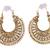 Gold Plated Oxidised Hoop Earring for Women