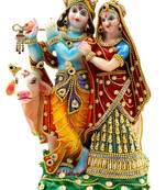 ESVAR STONECRAFT Poly Resin Scupluture of Radha Krishna