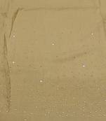 Classic and Simple Stole - With Beautiful Diamond and Pearl Stones on One side of the stole - Mustard Yellow