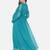 Mine4Nine Womens Maternity Solid Green Color Maxi Baby Shower Dress