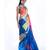 crystal digital printed satin georgette saree