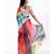 sorbet digital printed satin georgette saree