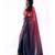 ruby digital printed satin georgette saree