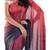 ruby digital printed satin georgette saree