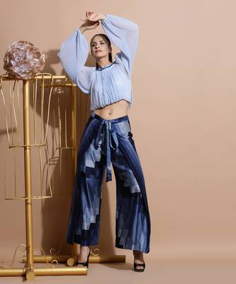 Sky Blue Pant Sets 3