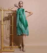 Green Embroidered Dress