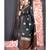 black chanderi silk saree with golden border and phulkari pallu