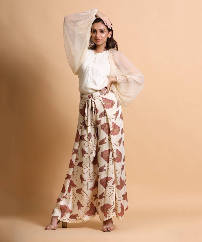 Fawn Balloon Sleeve Pant Set