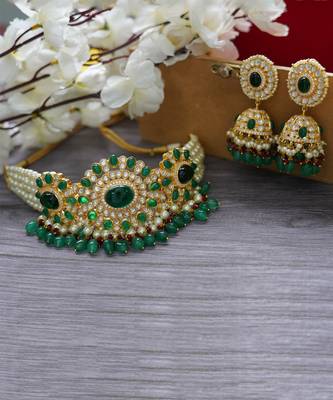 Gold Plated Kundan Choker Set 2