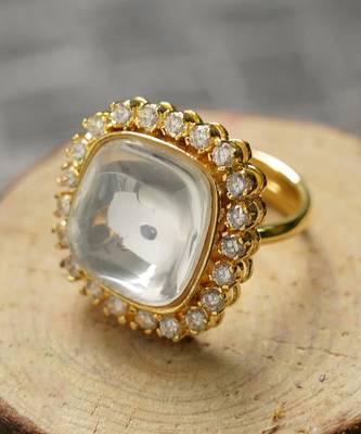 Gold Plated Kundan Ring 1