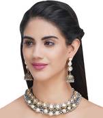 Gold Plated Kundan Necklace Set