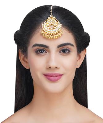 Gold Plated Kundan Mangtika 1