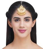 Gold Plated Kundan Mangtika