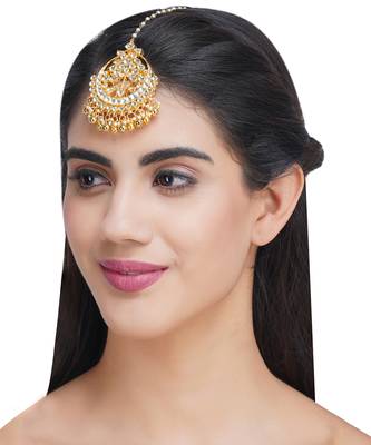 Gold Plated Kundan Mangtika 4