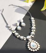 Gold Plated Kundan Long Necklace Set