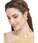 Gold Plated Kundan Necklace Set