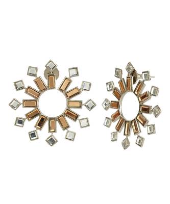 Gold Plated Kundan Stud Earrings 4