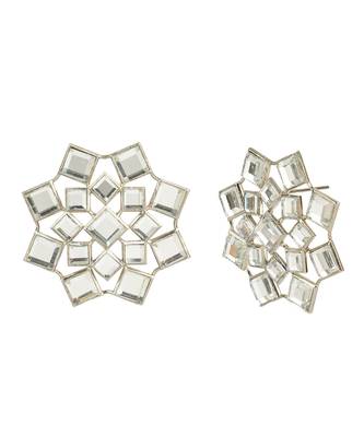 Gold Plated Kundan Stud Earrings 4