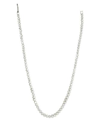 Rhodium Finish Diamond Necklace set 4