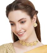 Gold Plated Kundan Choker Necklace Set