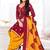 Maroon printed crepe salwar