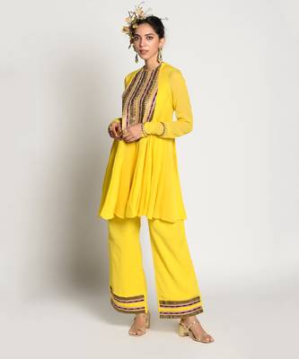 Yellow Amber Kurta Set 2