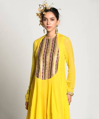 Yellow Amber Kurta Set 3