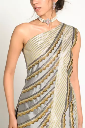 Grey Elissah Gharara set