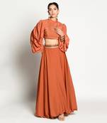 Tangerine Arsh Skirt Set