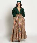 Bottle Green Malika Gown