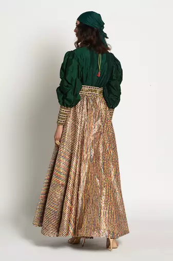 Bottle Green Malika Gown