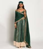 Bottle Green Sufiyana Lehanga Set