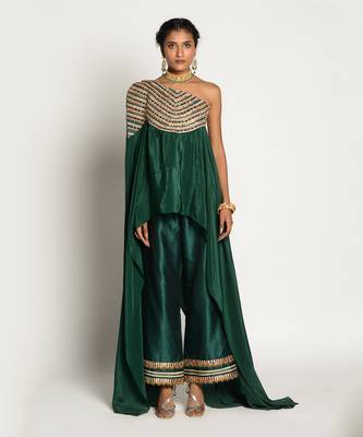 Bottle Green Pant Set 1