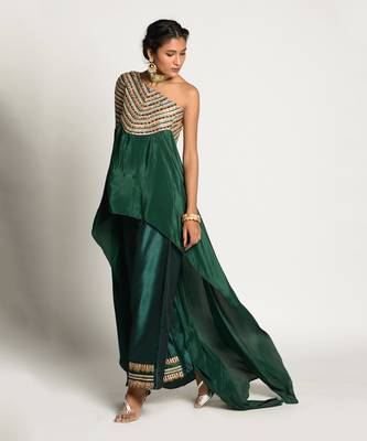 Bottle Green Pant Set 4