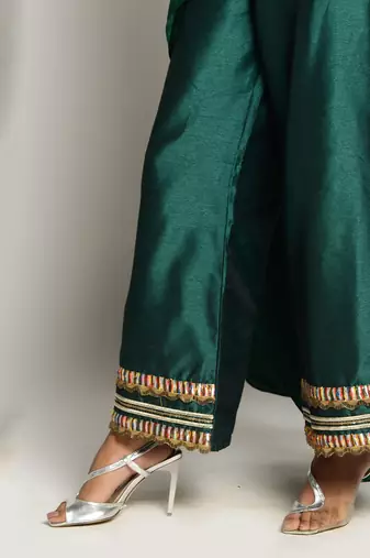 Bottle Green Pant Set
