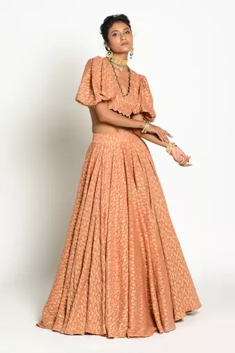 Tangerine Ibadat Skirt Set