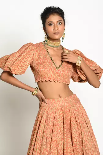 Tangerine Ibadat Skirt Set