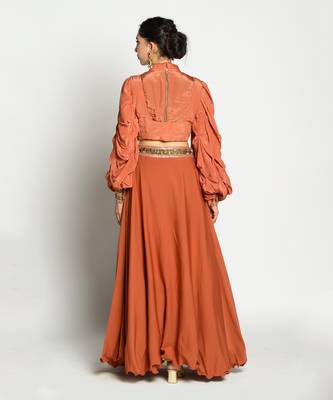 Tangerine Aayat Skirt Set 3