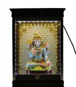 ESVAR STONECRAFT Imported Cabinet with Poly Resin Scupluture of Shiva