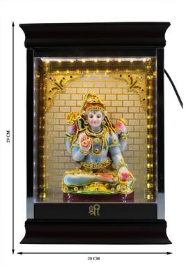 ESVAR STONECRAFT Imported Cabinet with Poly Resin Scupluture of Shiva 2